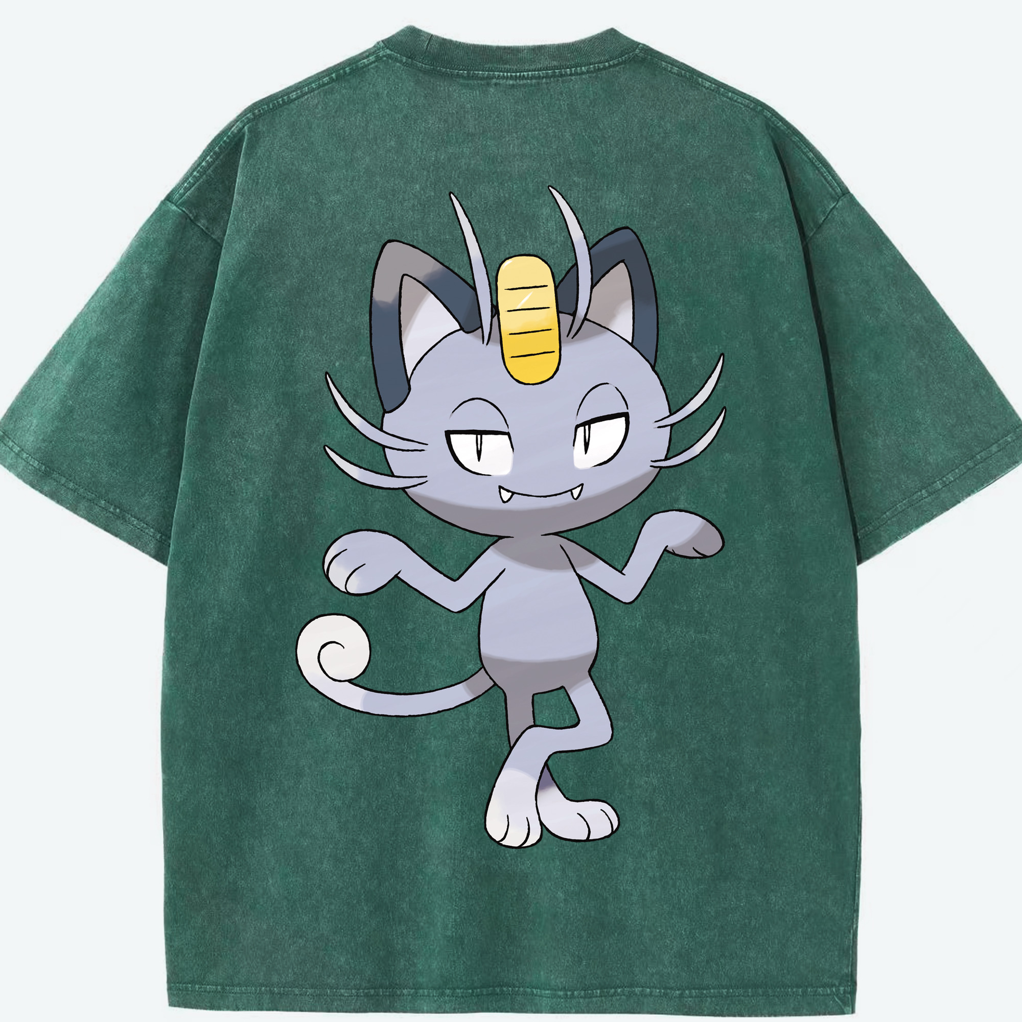 （画像用） ポケットモンスター Pokémon 綿100% ヴィンテージ風 半袖Tシャツ（背面プリント）